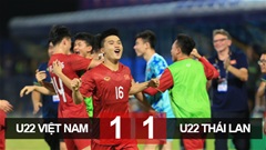 Kết quả U22 Việt Nam 1-1 U22 Thái Lan: Tiếc cho U22 Việt Nam